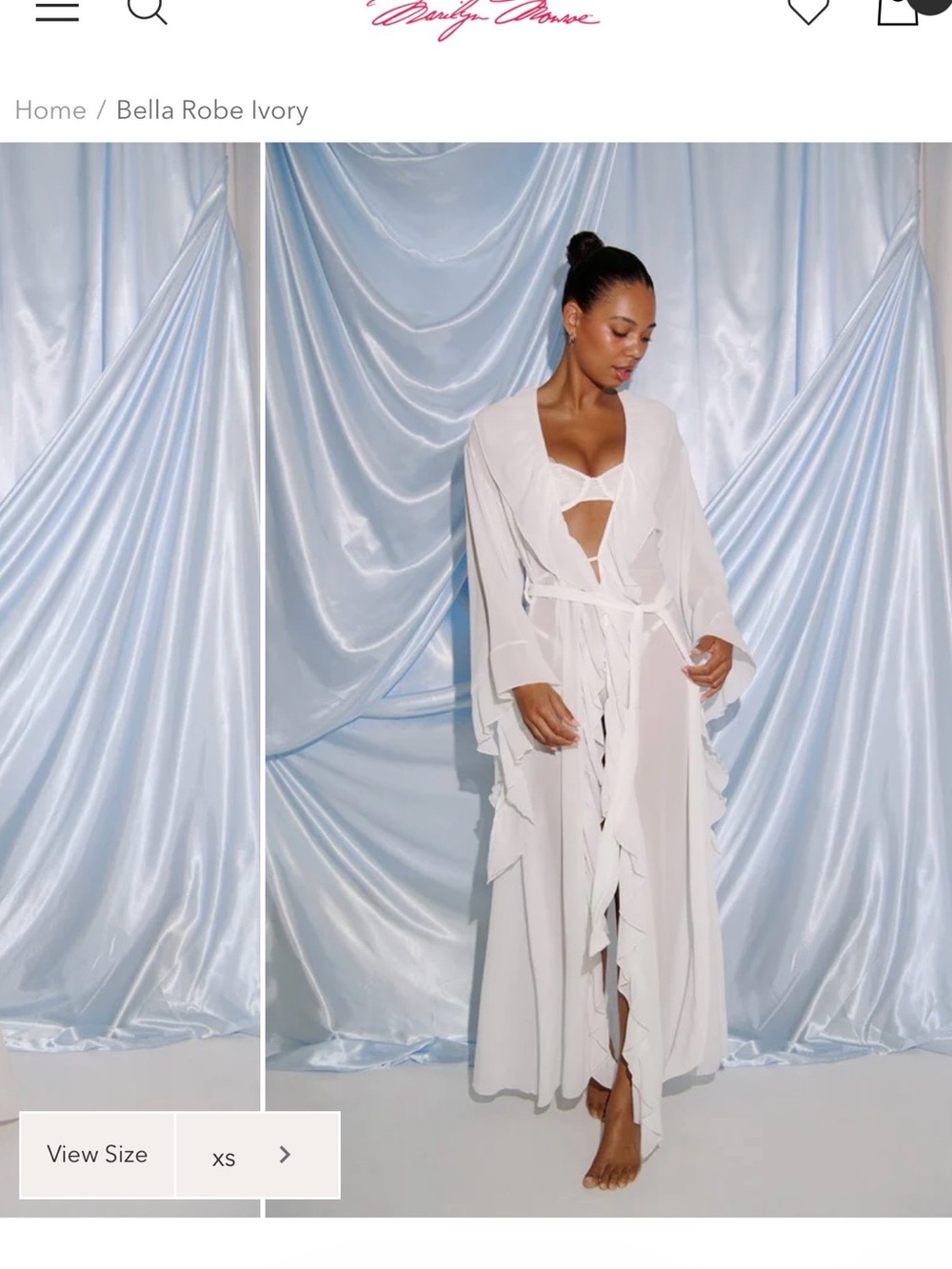 Kat the label Bella Ivory Robe